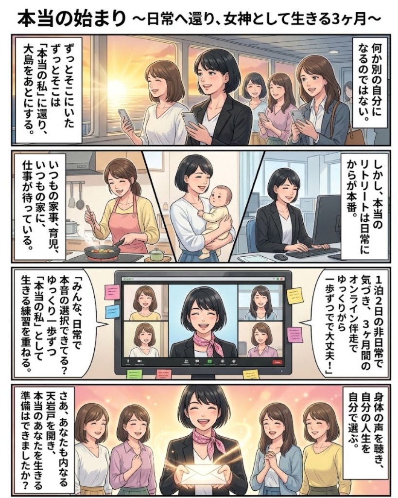 日常へ還り女神として生きる3ヶ月